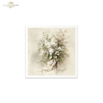 Decoupage Rice Paper Mini Set - Vintage Bouquets