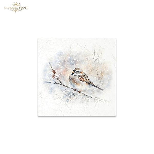 ITD Collection Mini Rice Paper Set - Winter Birds II