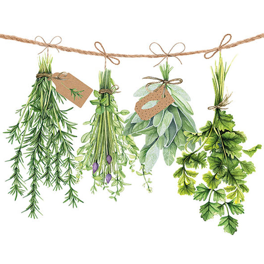 Decoupage Napkins 6.5" - Fresh Herbs