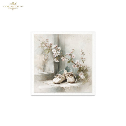 Decoupage Rice Paper Mini Set - Vintage Baby Shower