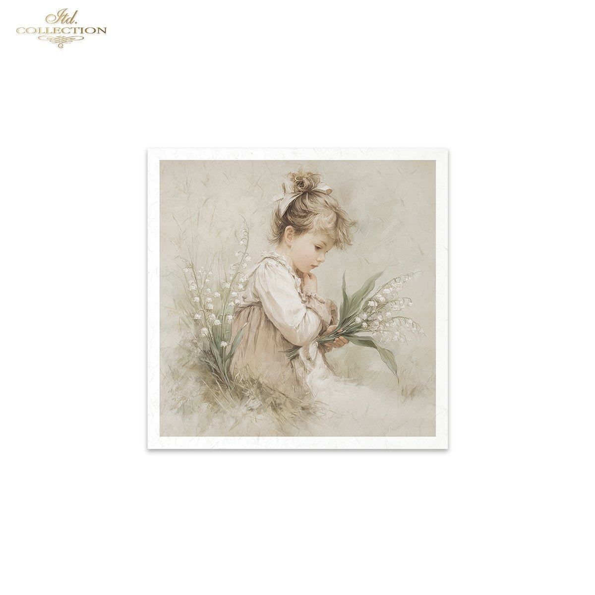 Decoupage Rice Paper Mini Set - Flower Girls