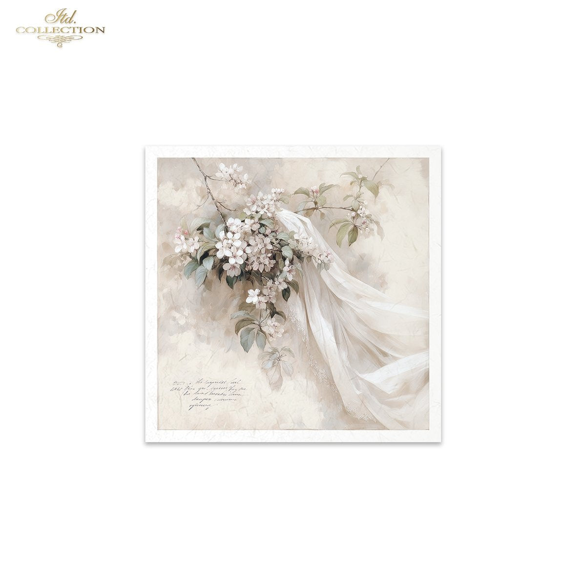 Decoupage Rice Paper Mini Set - Vintage Wedding