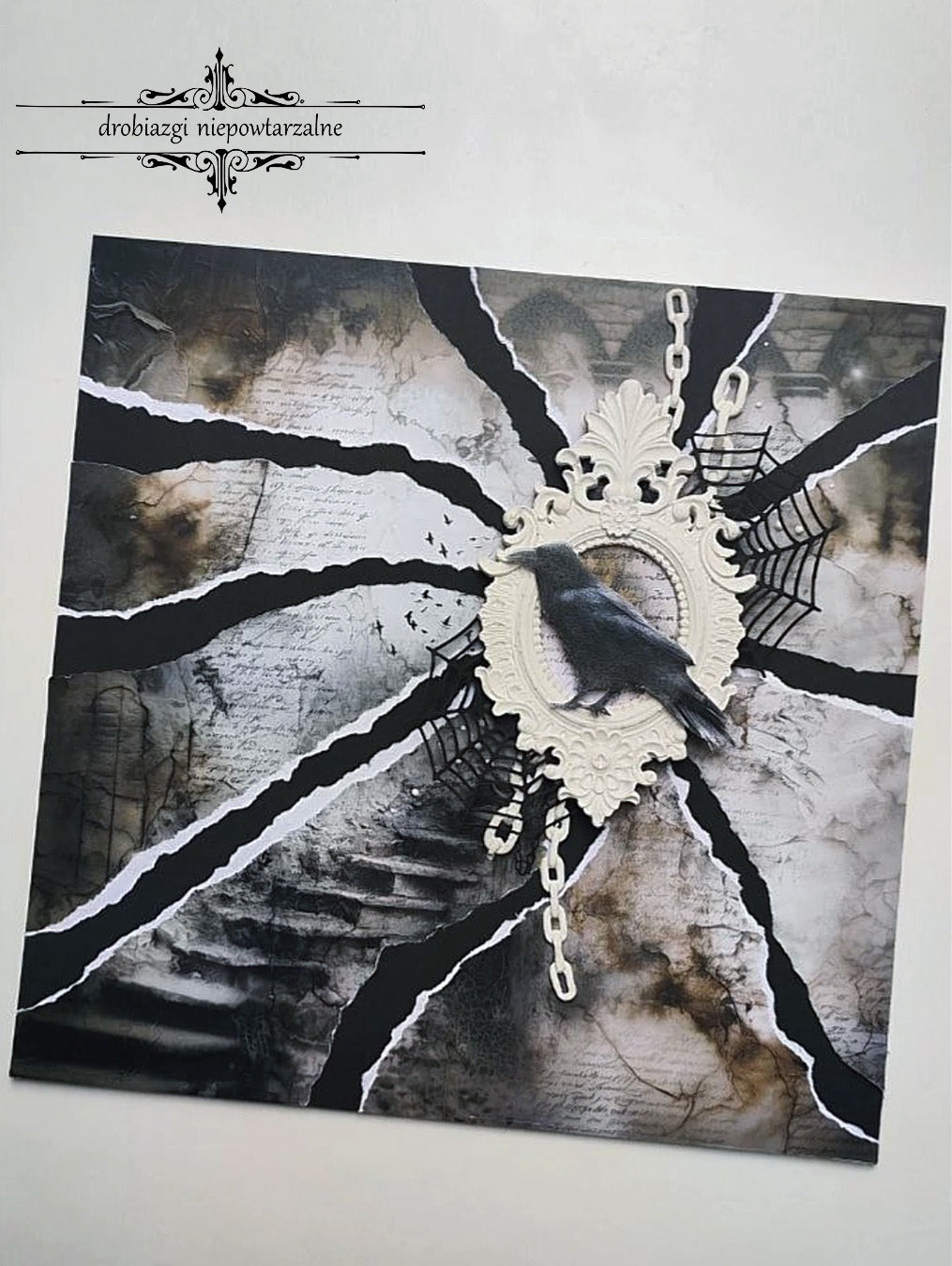 Decoupage Rice Paper - The Lantern and The Raven