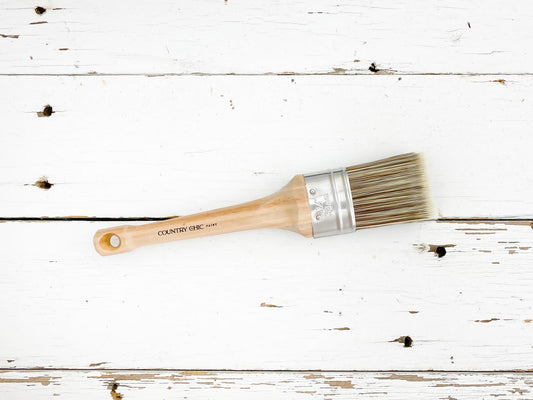 Country Chic - Oval Paint Brush-Synthetic Bristles For Smooth Application