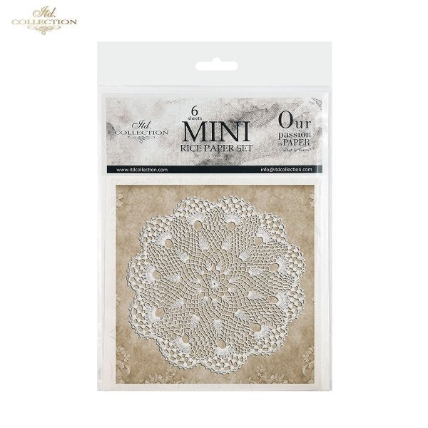 ITD Collection Mini Rice Paper Set - Lace Doilies