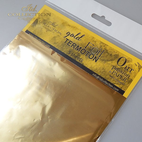 Termoton Metallic Foil Pack of 5 - Gold