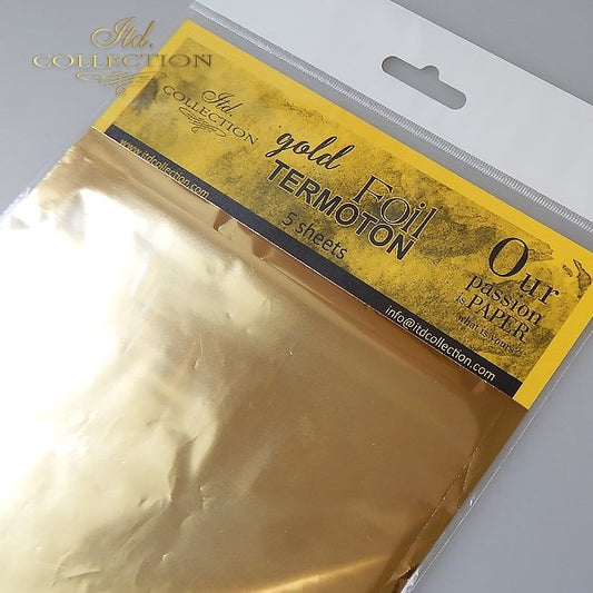 Termoton Metallic Foil Pack of 5 - Gold
