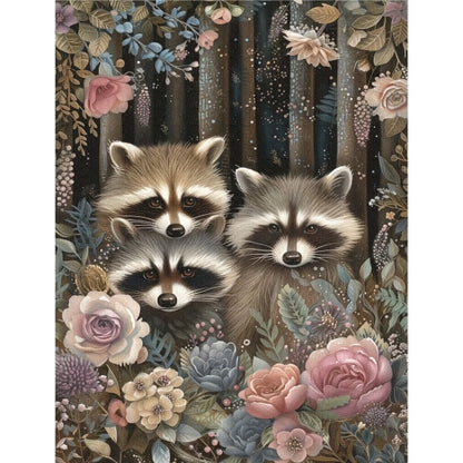 Decoupage Rice Paper Set of 6 - Cute Forest Animals