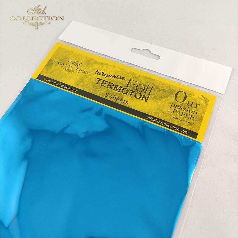 Termoton Metallic Foil Pack of 5 - Turquoise