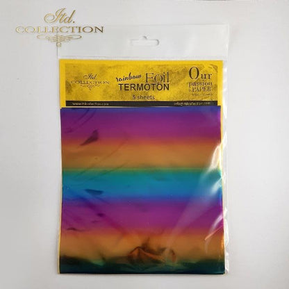 Termoton Metallic Foil Pack of 5 - Rainbow