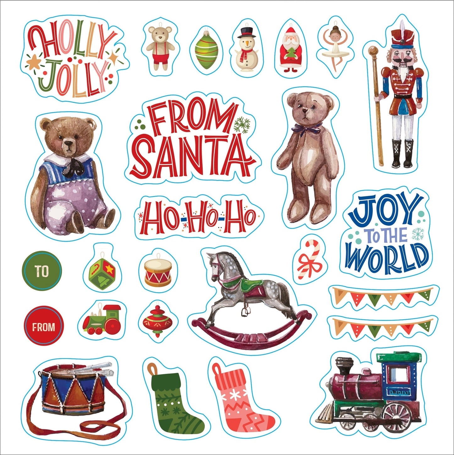 Merry and Bright Christmas Sticker Book