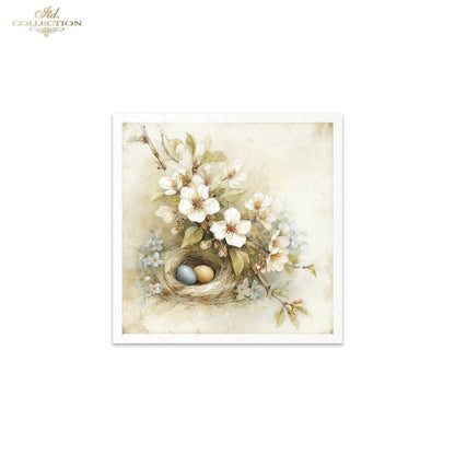 Decoupage Rice Paper Mini Set - Blossoms and Nests