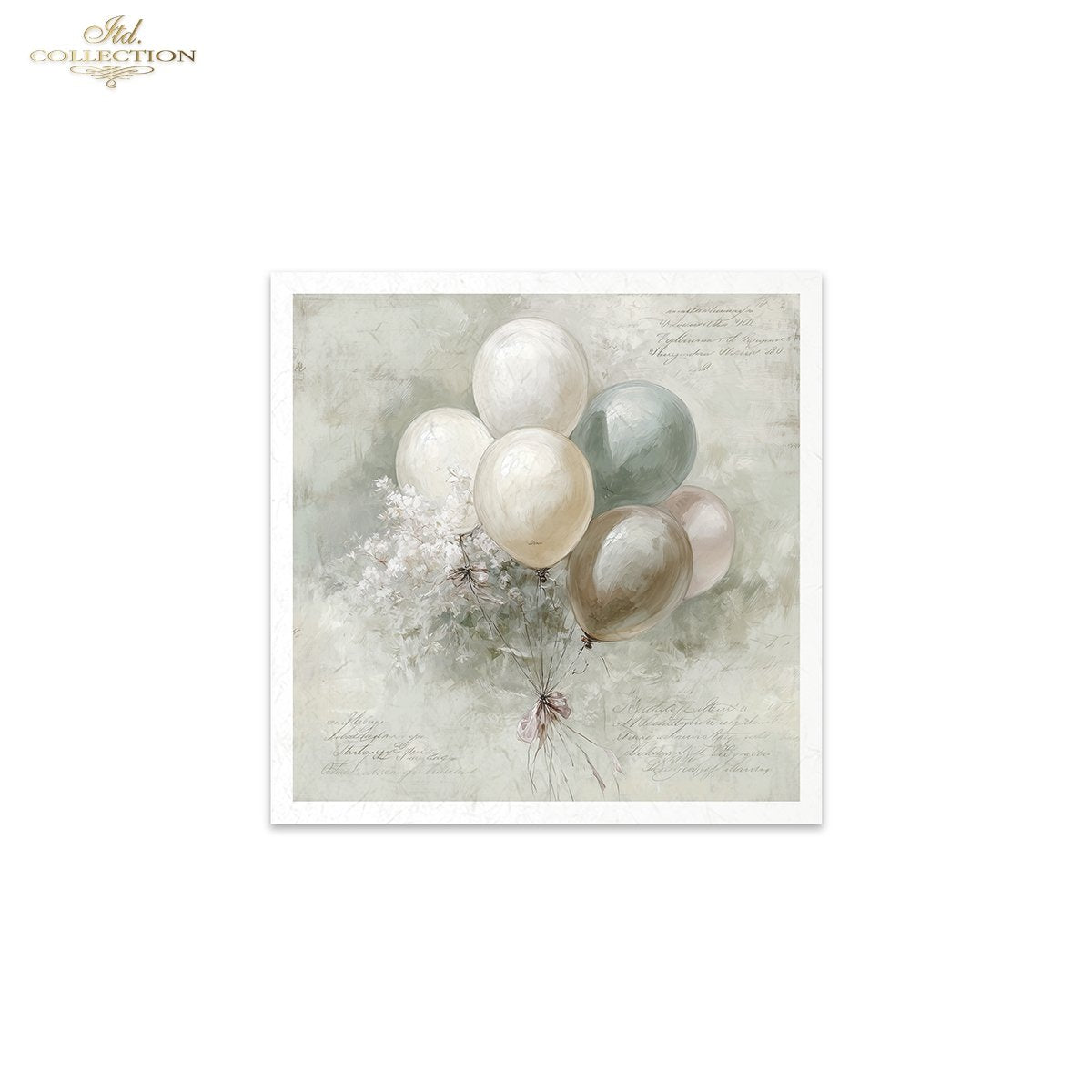 Decoupage Rice Paper Mini Set - Vintage Baby Shower