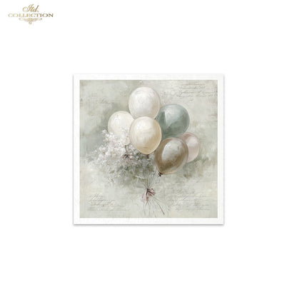 Decoupage Rice Paper Mini Set - Vintage Baby Shower