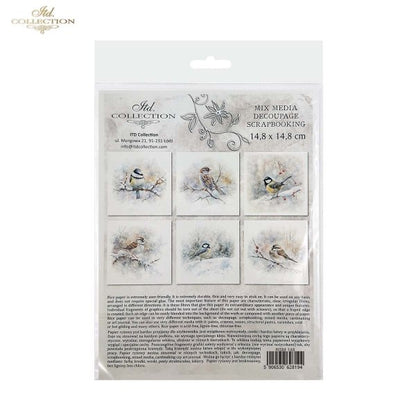 ITD Collection Mini Rice Paper Set - Winter Birds II