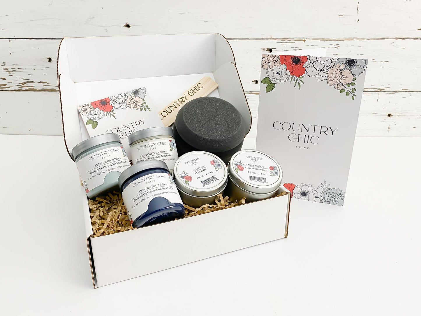 Country Chic Medium Starter Kit "A"- DIY Painting Kit for Beginners