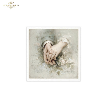 Decoupage Rice Paper Mini Set - Vintage Wedding