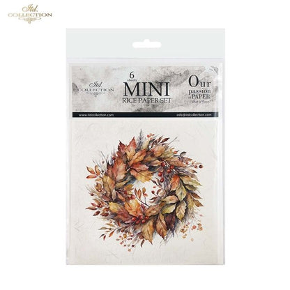 ITD Collection Mini Rice Paper Set - Autumn Wreaths