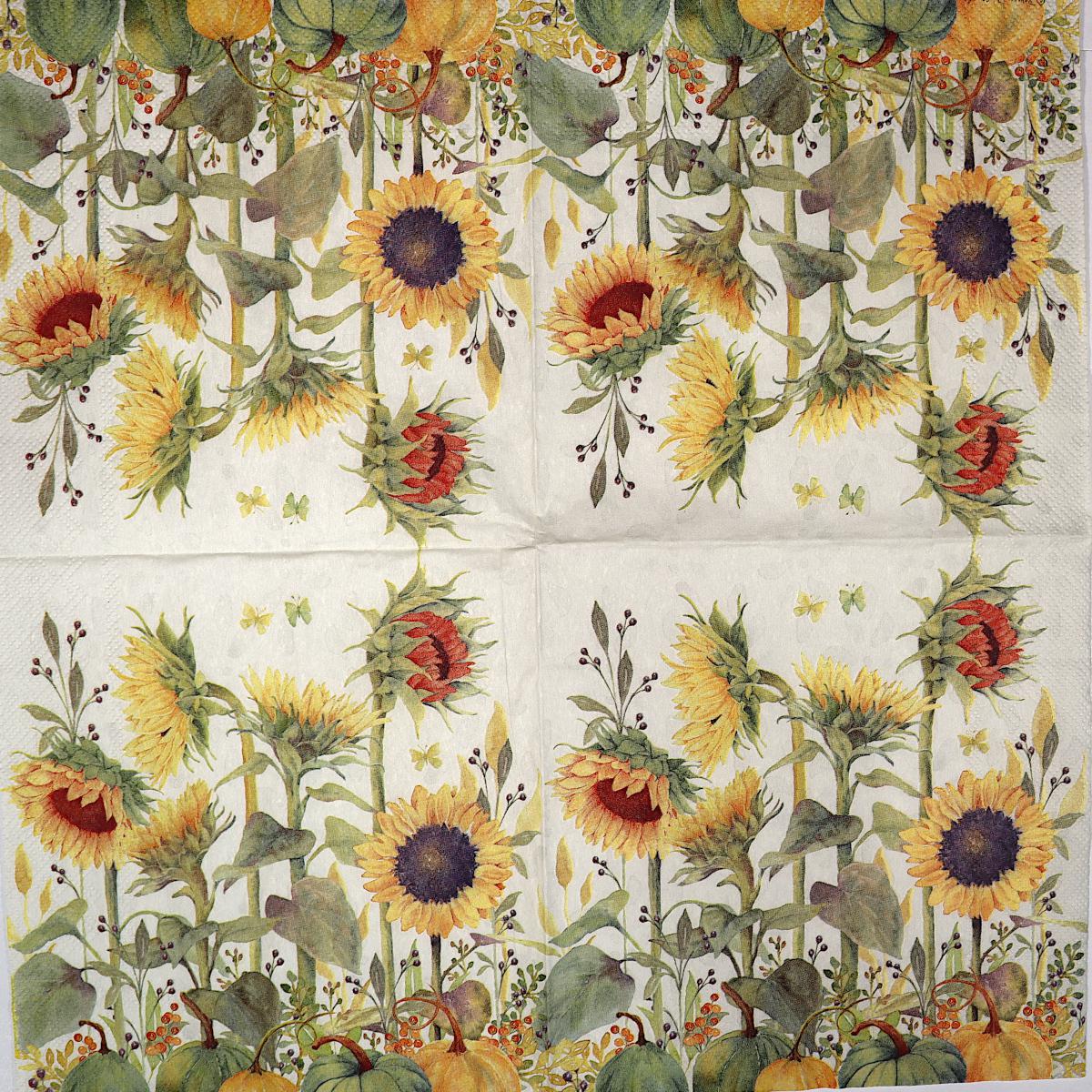 Decoupage Napkins 6.5"- Sunflowers