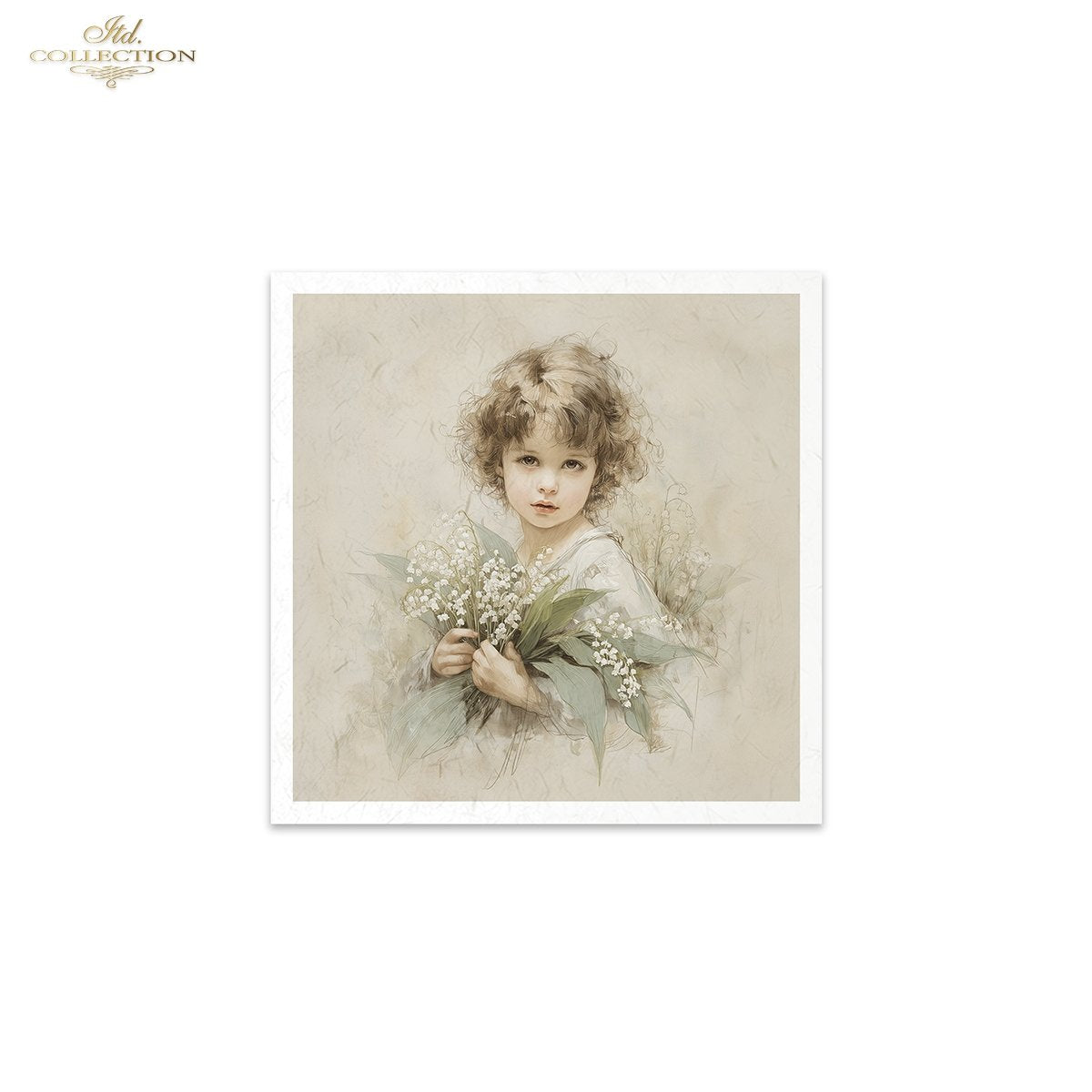 Decoupage Rice Paper Mini Set - Flower Girls