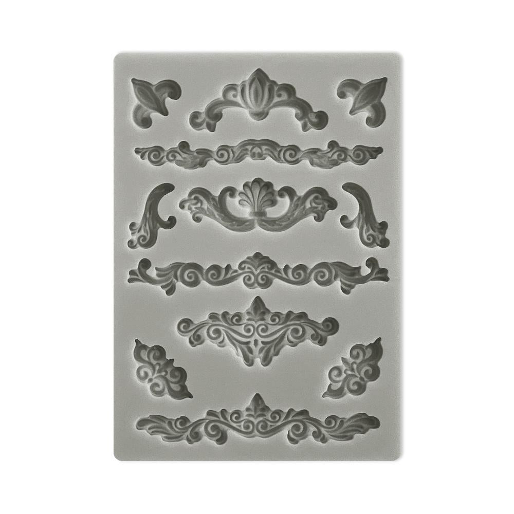Stamperia Silicon Mould A6 - Sunflower Art, Corners and Embellishments
