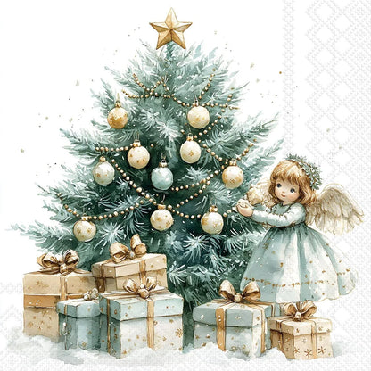 Decoupage Napkins 6.5" (2pcs)- Christmas Fairy
