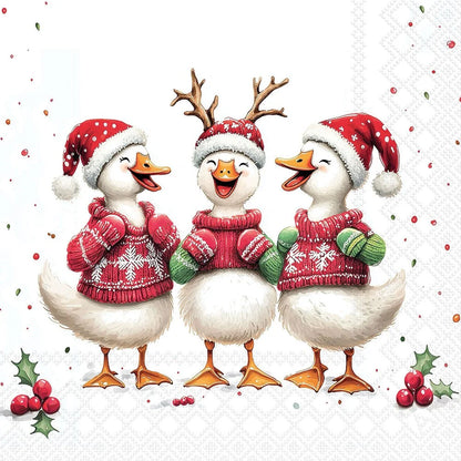 Decoupage Napkins 6.5" (2pcs)- Jolly Ducks