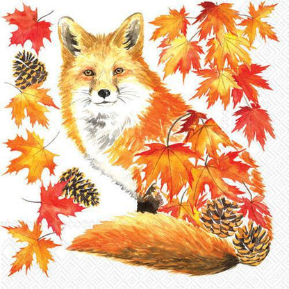 Decoupage Napkins 5" (2pcs)- Fall Fox