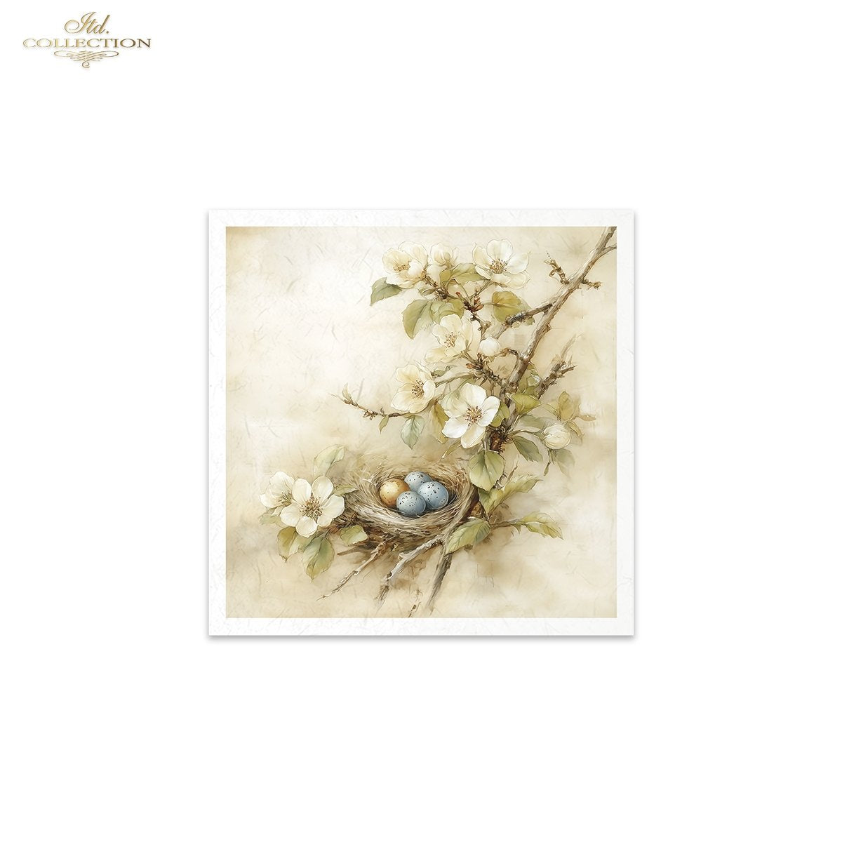 Decoupage Rice Paper Mini Set - Blossoms and Nests