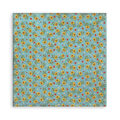 Stamperia Fabric 4 sheets- Sunflower Art