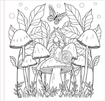 Mushrooms Artist's Coloring Book