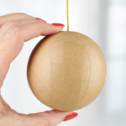 3" Paper Mache Ball Ornament