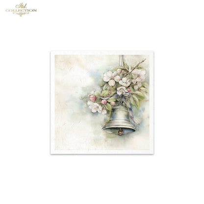 Decoupage Rice Paper Mini Set - Birds and Bells