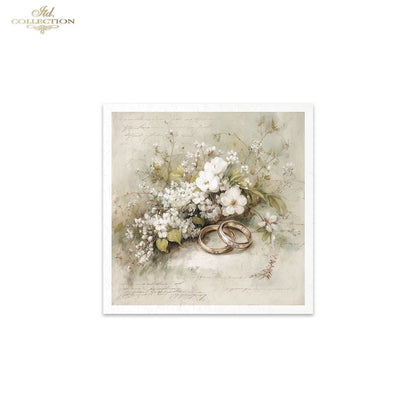 Decoupage Rice Paper Mini Set - Vintage Wedding