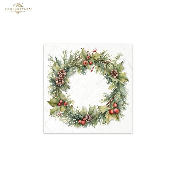 ITD Mini Collection Rice Paper Set - Winter Wreaths II