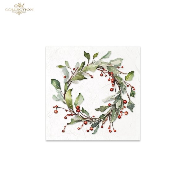 ITD Mini Collection Rice Paper Set - Winter Wreaths II