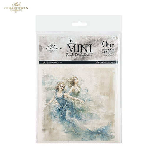 Decoupage Rice Paper Mini Set - Mermaids