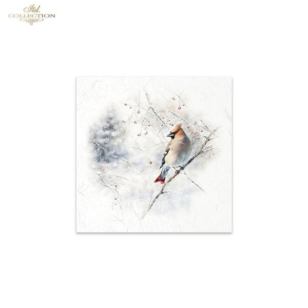 ITD Collection Mini Rice Paper Set - Winter Birds