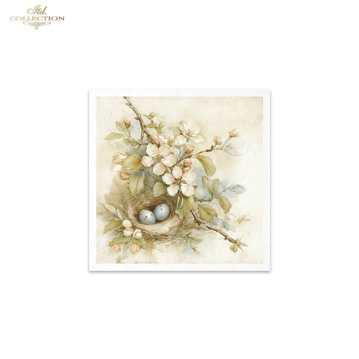 Decoupage Rice Paper Mini Set - Blossoms and Nests