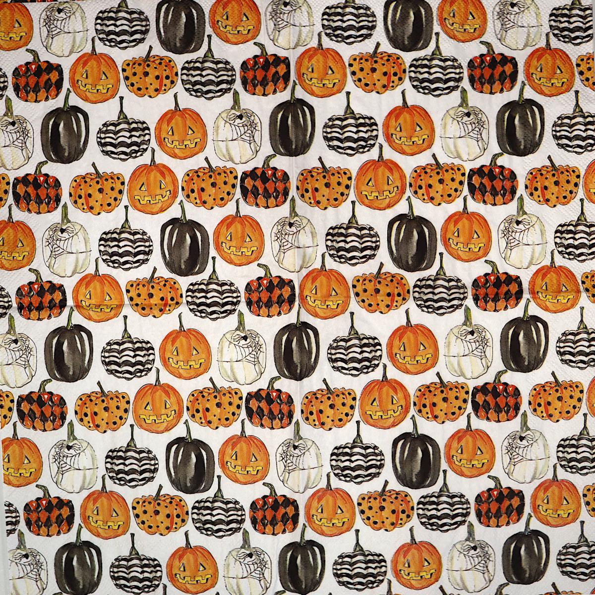Decoupage Napkins 6.5"- Pumpkin Pattern