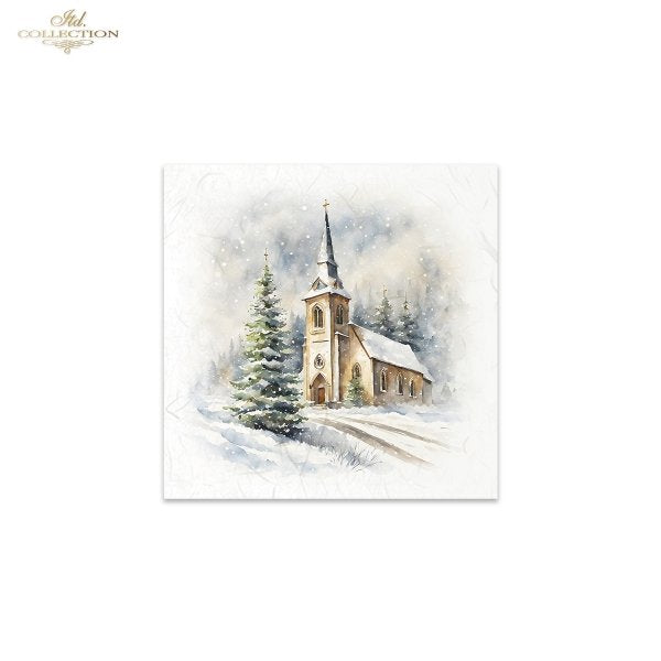 ITD Mini Collection Rice Paper Set - Winter Views, Churches