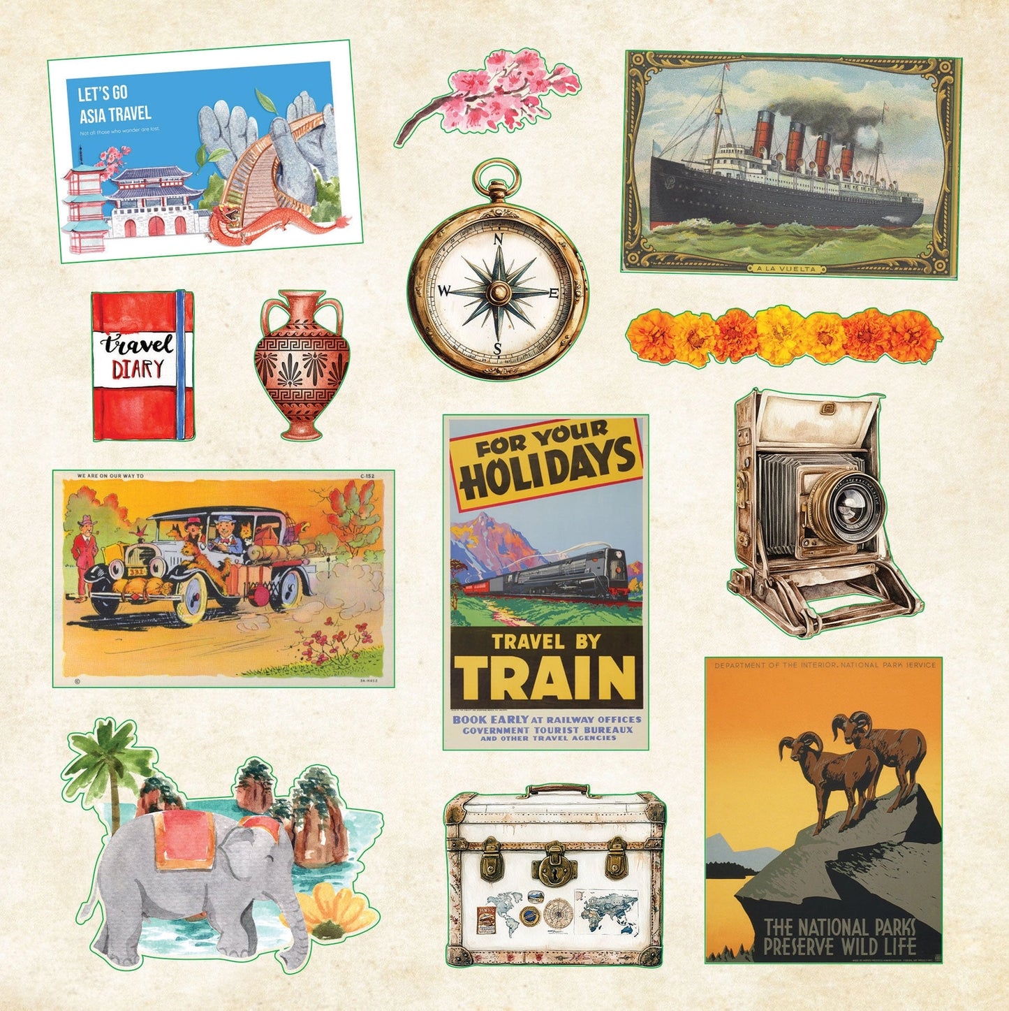 Travel Odyssey Sticker Book