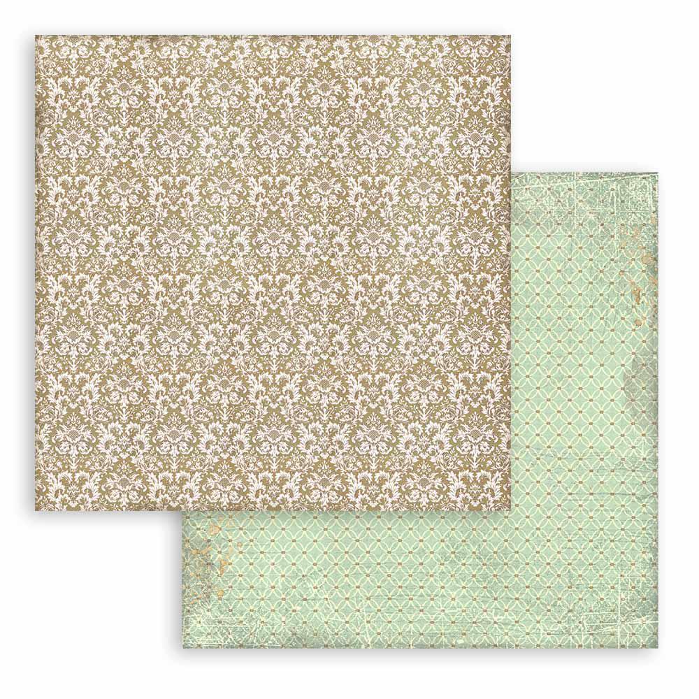 Stamperia 8" Scrapbook Paper Pad - Backgrounds Selection Christmas Greetings