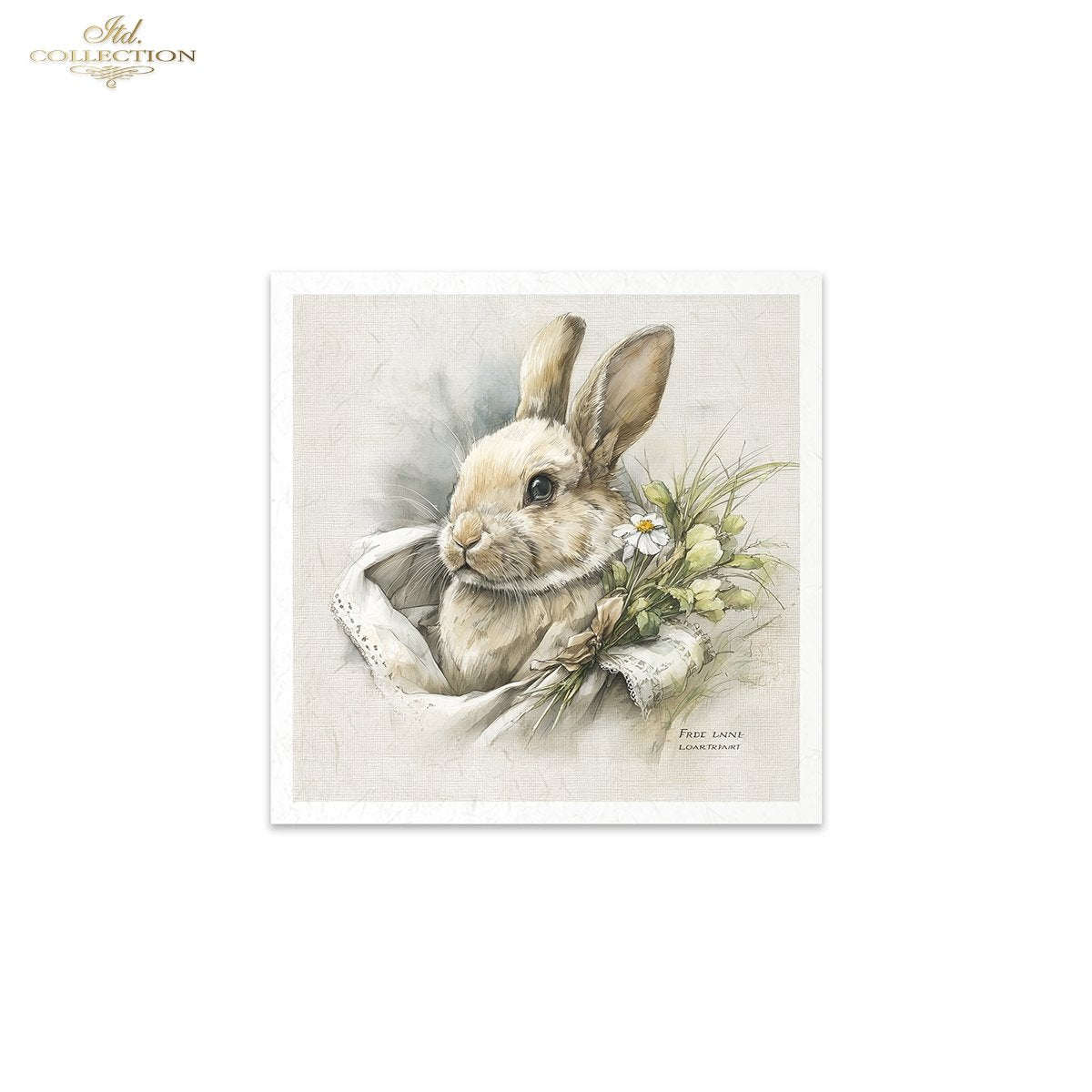 Decoupage Rice Paper Mini Set - Spring Bunnies