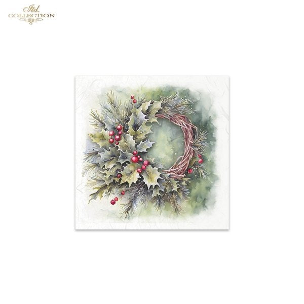 ITD Mini Collection Rice Paper Set - Winter Wreaths