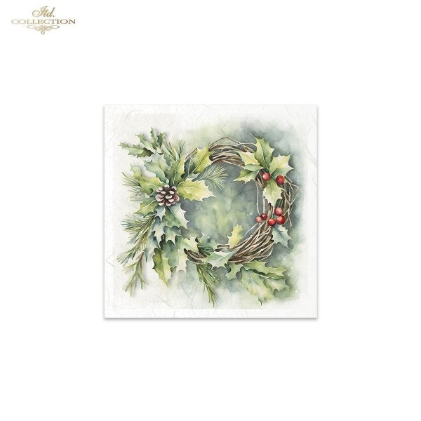 ITD Mini Collection Rice Paper Set - Winter Wreaths