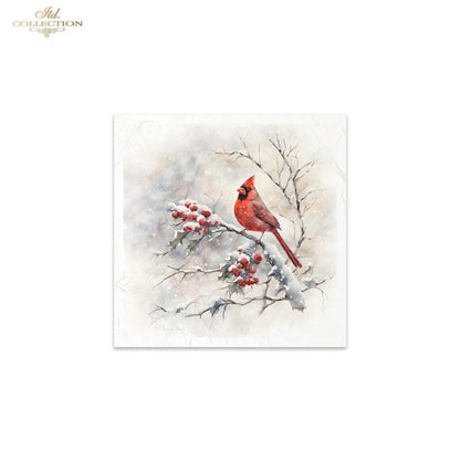 ITD Collection Mini Rice Paper Set - Winter Birds