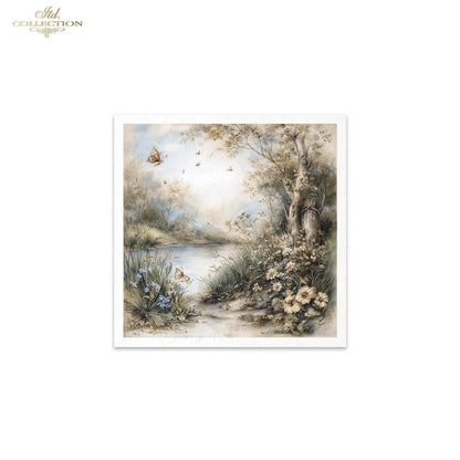 Decoupage Rice Paper Mini Set - Spring Scenes Too