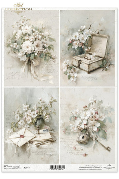 Decoupage Rice Paper - Romantic
