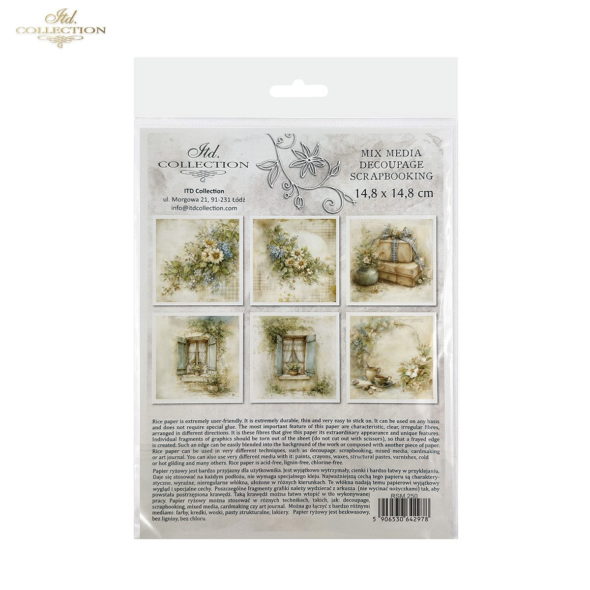 Decoupage Rice Paper Mini Set - Vintage Spring